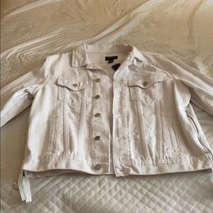 White denim jacket